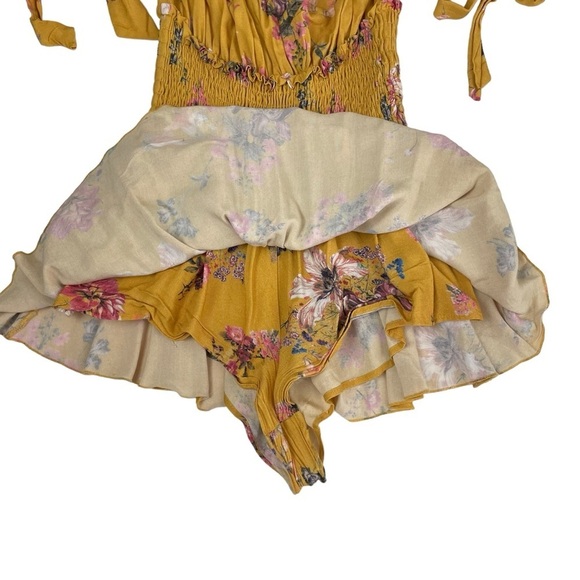 Blue Life Ballerina Romper Yellow Floral Medium - Picture 12 of 16